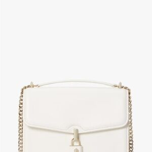 Kate Spade White Shoulder Bag with Chain Strap